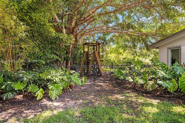 11001 SW 64th Ave, Pinecrest, FL 33156 - view of yard with a playground