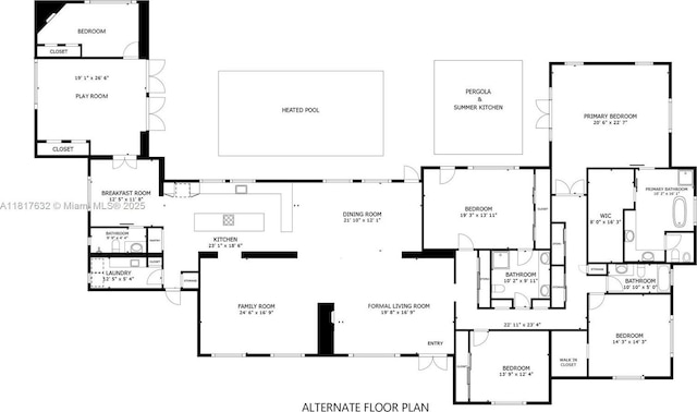 11001 SW 64th Ave, Pinecrest, FL 33156 - view of room layout