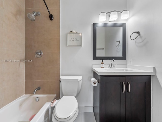 10421 SW 157th Pl Unit 301, Miami, FL 33196 - full bathroom featuring vanity, toilet, and tub / shower combination