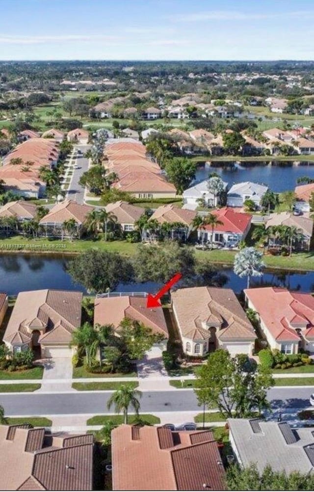 7020 Demedici Cir, Delray Beach, FL 33446 - aerial view of residential area with a large body of water