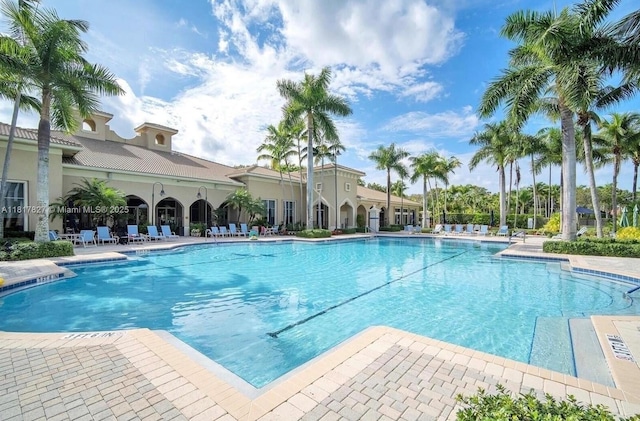 7020 Demedici Cir, Delray Beach, FL 33446 - community pool featuring a patio area