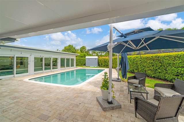 10223 SW 17th St, Miami, FL 33165 - view of swimming pool with a patio area