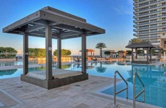 1830 S Ocean Dr Unit 1705, Hallandale Beach, FL 33009 - community pool featuring a gazebo