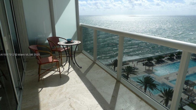 1830 S Ocean Dr Unit 1705, Hallandale Beach, FL 33009 - balcony with a water view