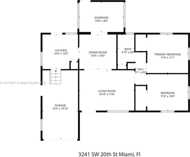3241 SW 20th St, Miami, FL 33145 - room layout