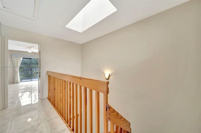 1615 N 14th Ter, Hollywood, FL 33020 - hall featuring a skylight