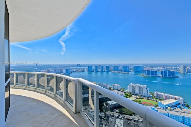 18101 Collins Ave Unit 5401, Sunny Isles Beach, FL 33160 - balcony featuring a view of city and a water view
