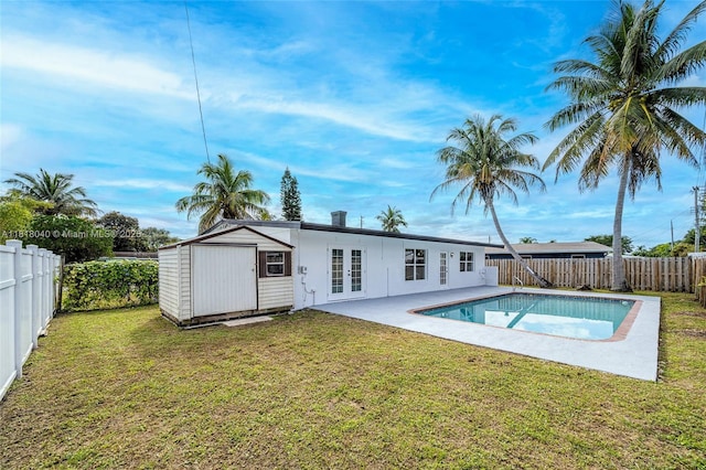 6113 NW 18th St, Margate, FL 33063 - back of property featuring french doors