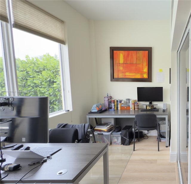4221 Laurel Ridge Cir, Weston, FL 33331 - home office with wood finished floors
