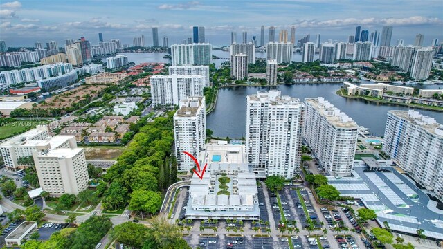 2730 NE 183rd St Unit Th03, Aventura, FL 33160 - aerial view of city skyline and a large body of water