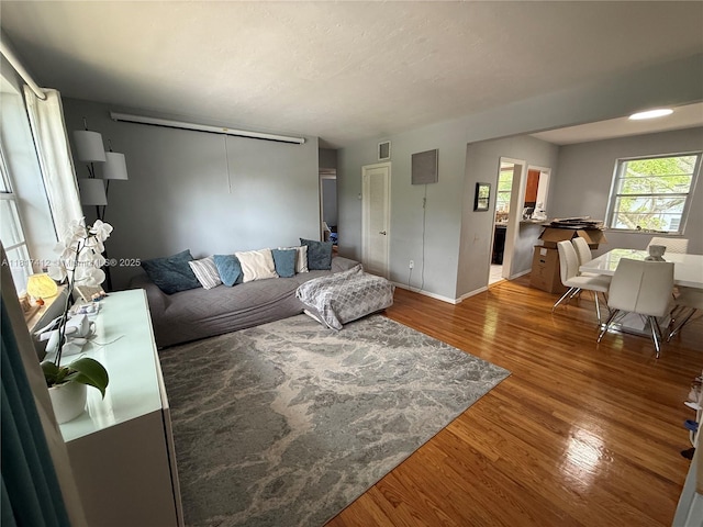 7840 SW 55th Ave Unit 23C, Miami, FL 33143 - living area with wood finished floors and baseboards