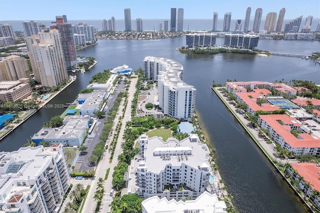 3030 NE 188th St Unit 609, Aventura, FL 33180 - aerial view of skyline and a nearby body of water
