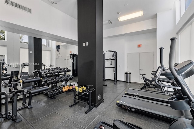 3030 NE 188th St Unit 609, Aventura, FL 33180 - gym with a high ceiling
