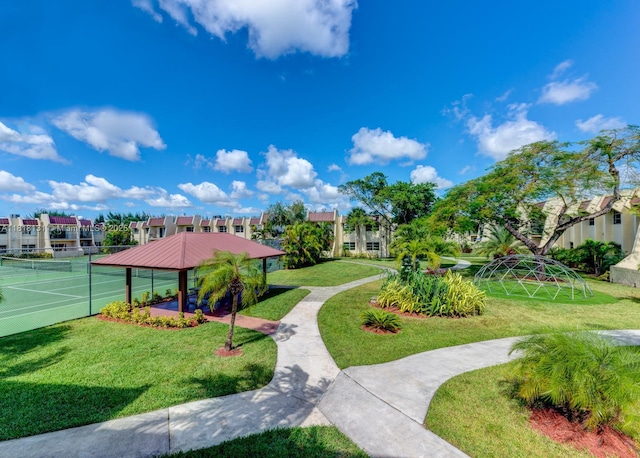 14036 SW 90th Ave Unit 201-Aa, Miami, FL 33176 - view of community featuring a tennis court