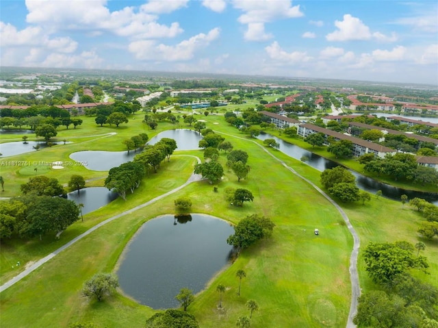 13255 SW 7th Ct Unit 303D, Pembroke Pines, FL 33027 - aerial view of residential area featuring a local golf course and a large body of water