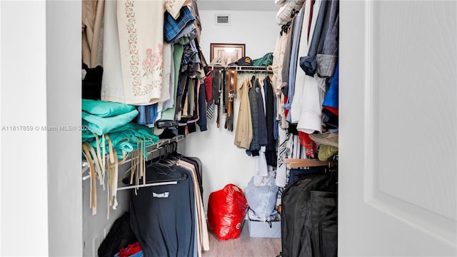 2000 N Bayshore Dr Unit 218, Miami, FL 33137 - walk in closet featuring wood finished floors