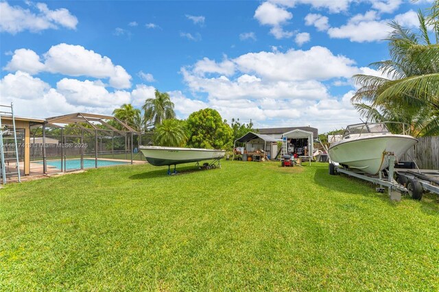 16040 SW 287th St, Homestead, FL 33033 - view of yard featuring glass enclosure