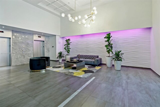10 Aragon Ave Unit 919, Coral Gables, FL 33134 - building lobby featuring a high ceiling