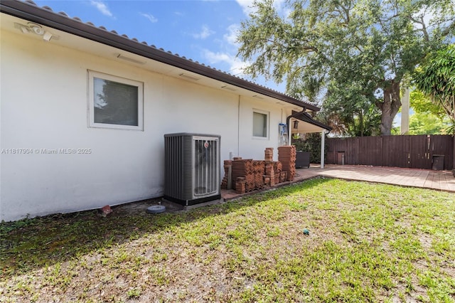 6301 Lake Geneva Rd, Miami Lakes, FL 33014 - view of yard featuring cooling unit and a patio area