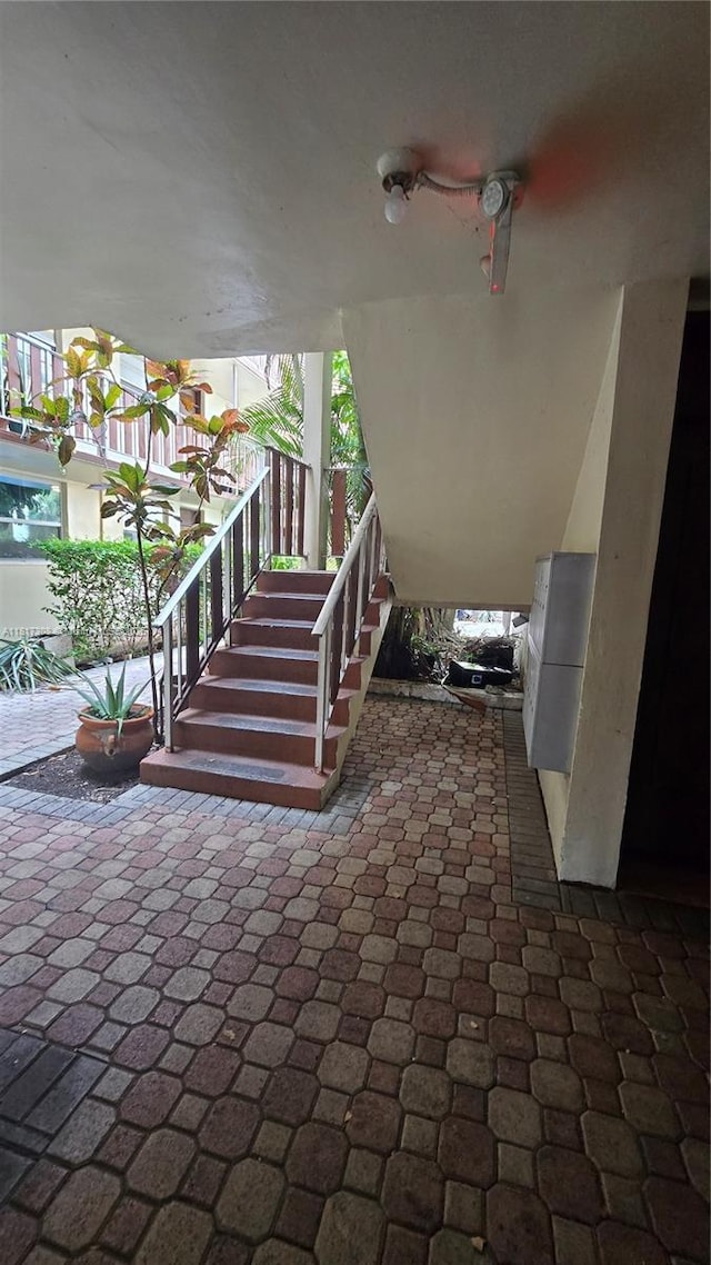 13655 NE 10th Ave Unit 108, North Miami, FL 33161 - view of patio / terrace with stairs
