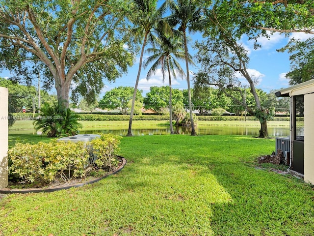 9530 Alcazar Ln, Davie, FL 33324 - view of green lawn featuring a water view