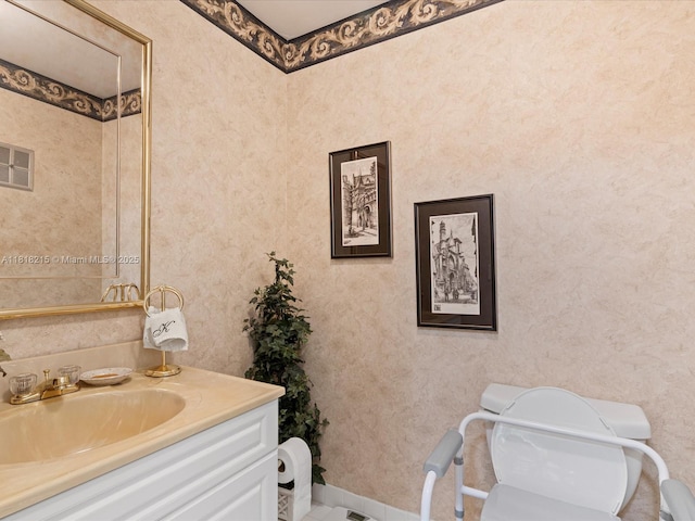 9530 Alcazar Ln, Davie, FL 33324 - half bath featuring toilet and vanity