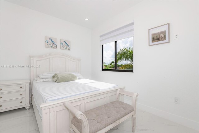 18250 SW 152nd Ave, Miami, FL 33187 - bedroom with light marble finish floors
