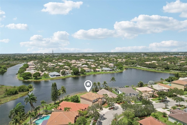 16710 NW 12th St, Pembroke Pines, FL 33028 - aerial view of residential area featuring a nearby body of water