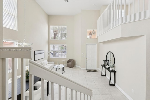 16710 NW 12th St, Pembroke Pines, FL 33028 - entryway with a towering ceiling and baseboards