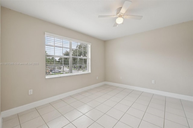 16710 NW 12th St, Pembroke Pines, FL 33028 - empty room with baseboards and a ceiling fan