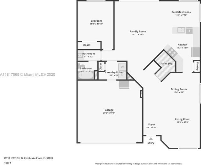 16710 NW 12th St, Pembroke Pines, FL 33028 - view of home floor plan