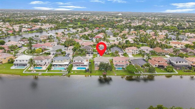 2256 SW 183rd Ter, Miramar, FL 33029 - aerial view of residential area with a nearby body of water