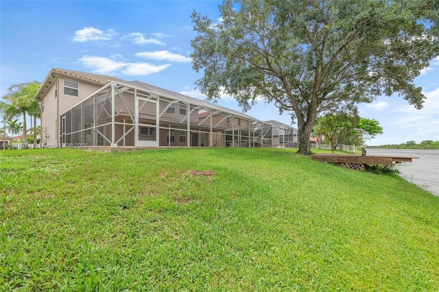 2256 SW 183rd Ter, Miramar, FL 33029 - view of grassy yard featuring a lanai