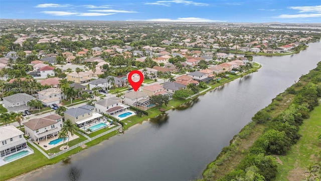 2256 SW 183rd Ter, Miramar, FL 33029 - aerial view of residential area with a large body of water