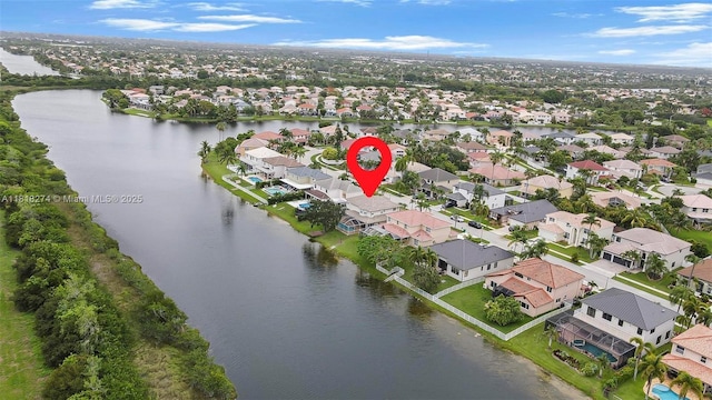2256 SW 183rd Ter, Miramar, FL 33029 - aerial view of property and surrounding area with nearby suburban area and a nearby body of water