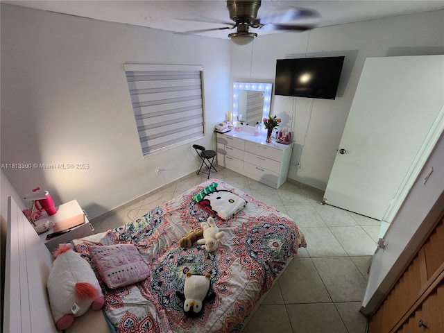 11820 SW 125th Pl Unit 11820, Miami, FL 33186 - living area featuring light tile patterned floors and a ceiling fan