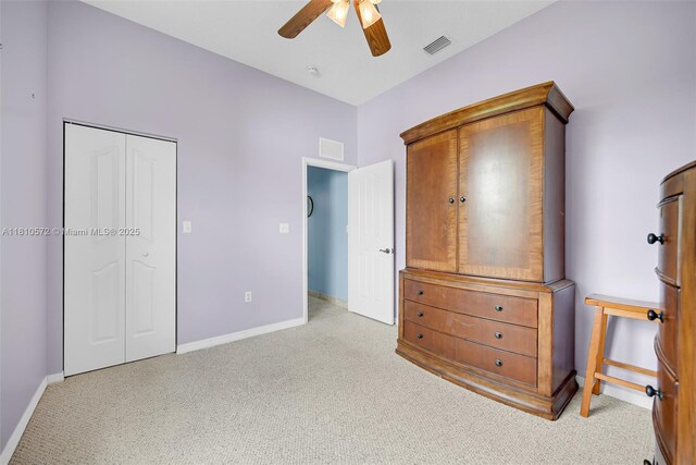 2775 Dunwoodie Pl, Homestead, FL 33035 - carpeted bedroom featuring baseboards, ceiling fan, and a closet