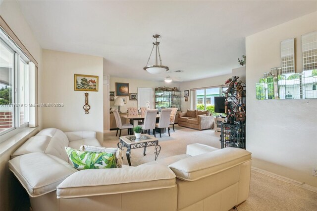 1231 N 15th Ct, Hollywood, FL 33020 - living area featuring light colored carpet