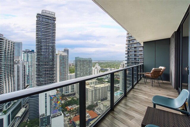 801 S Miami Ave Unit 3704, Miami, FL 33130 - balcony featuring a view of city