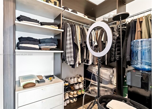 801 S Miami Ave Unit 3704, Miami, FL 33130 - spacious closet featuring wood finished floors