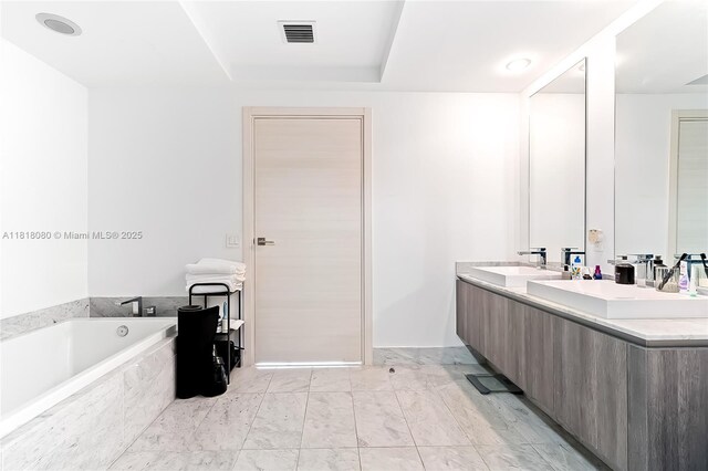 801 S Miami Ave Unit 3704, Miami, FL 33130 - full bath with double vanity and a bath