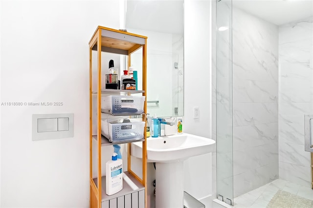 801 S Miami Ave Unit 3704, Miami, FL 33130 - bathroom with walk in shower and a sink