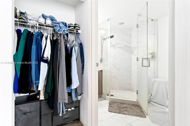 801 S Miami Ave Unit 3704, Miami, FL 33130 - full bathroom with a shower stall and a walk in closet