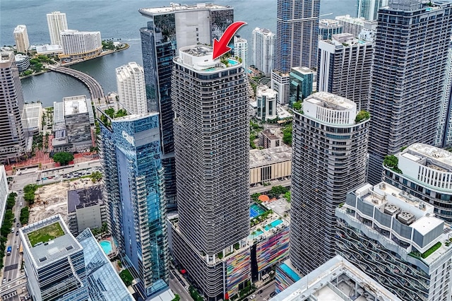 801 S Miami Ave Unit 3704, Miami, FL 33130 - view of urban area with a nearby body of water