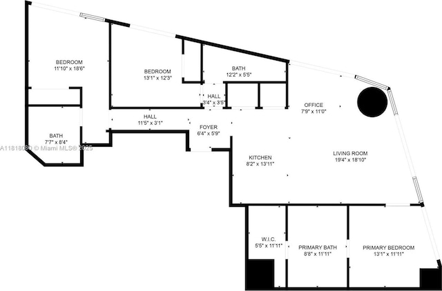 801 S Miami Ave Unit 3704, Miami, FL 33130 - view of property floor plan