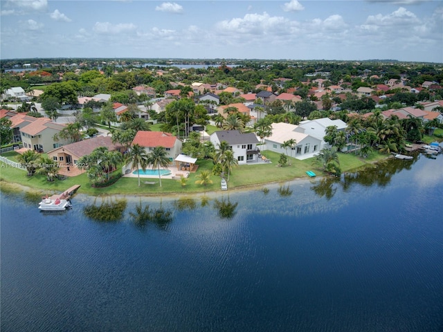 17805 NW 21st St, Pembroke Pines, FL 33029 - aerial perspective of suburban area with a large body of water