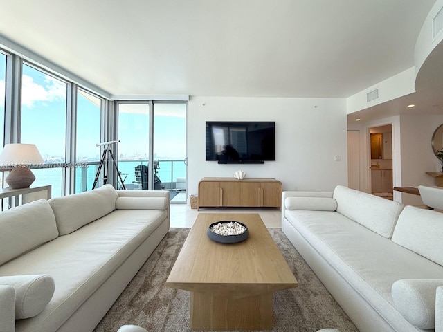 1331 Brickell Bay Dr Unit 2002, Miami, FL 33131 - living room featuring expansive windows