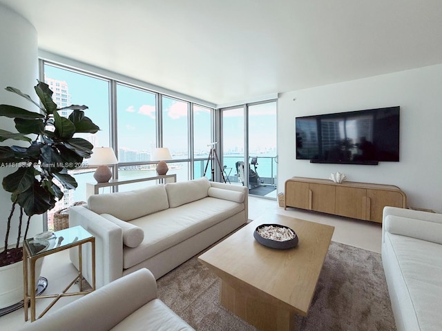 1331 Brickell Bay Dr Unit 2002, Miami, FL 33131 - living room featuring healthy amount of natural light and expansive windows
