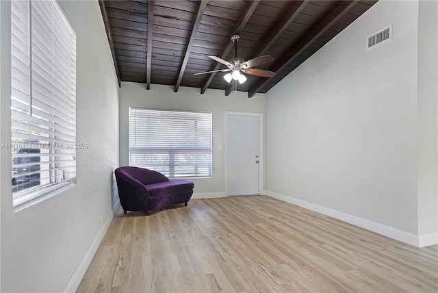 1025 SW 22nd Ter, Fort Lauderdale, FL 33312 - unfurnished room with wood ceiling, wood finished floors, and ceiling fan