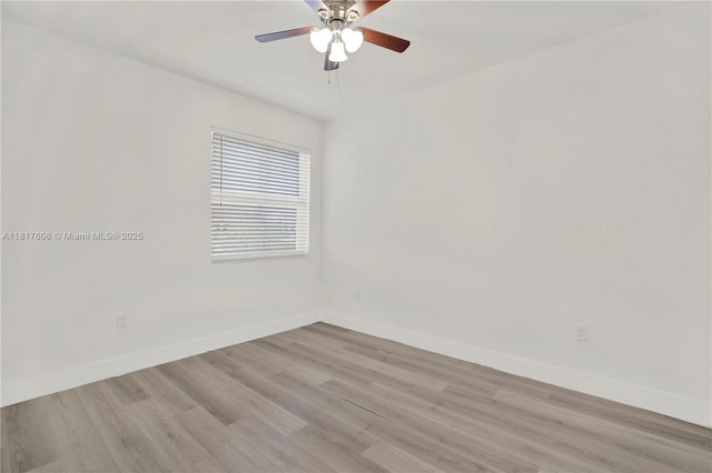 279 SE 31st Ter, Homestead, FL 33033 - unfurnished room with light wood-style floors and ceiling fan